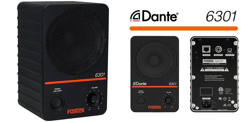 Dante®規格対応アクティブ・スピーカー6301DTを発売致します