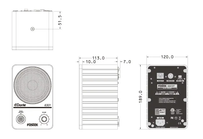 6301DT | Fostex(フォステクス) 6301DT | Fostex(フォステクス)